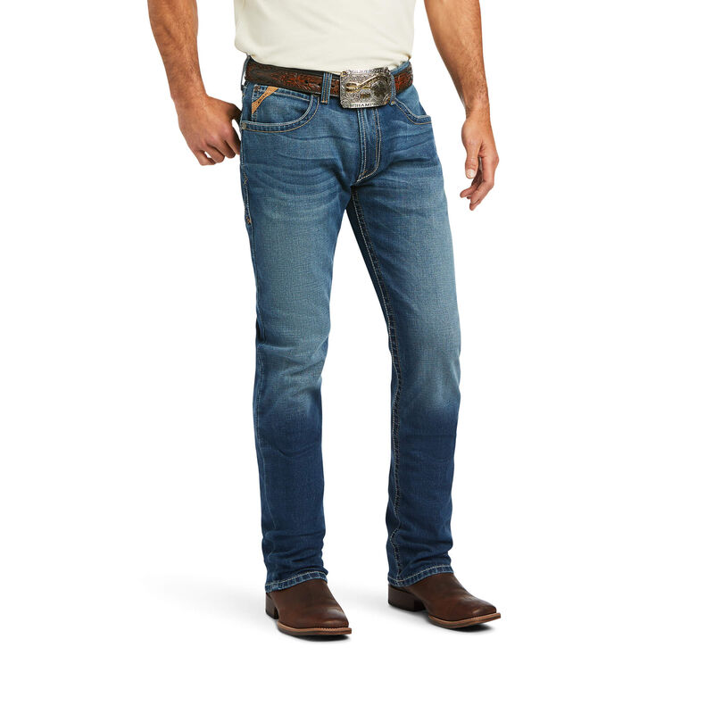 Ariat M4 Relaxed Stretch Marshall Stackable Straight Leg - Miesten Sininen Farkut ( SFVCID-615 )